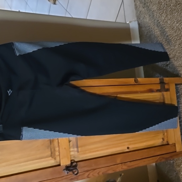 Womens Black Slim Fit Sweatpants with Textured Fabric - Picture 3 of 7